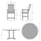 Highwood Usa Lehigh 5pc Round Counter Height Outdoor Patio Furniture Dining Set AD-CNL48-EUC - alternate 3